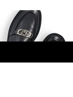 Leder-Mokassins in Schwarz><noscript><img width=