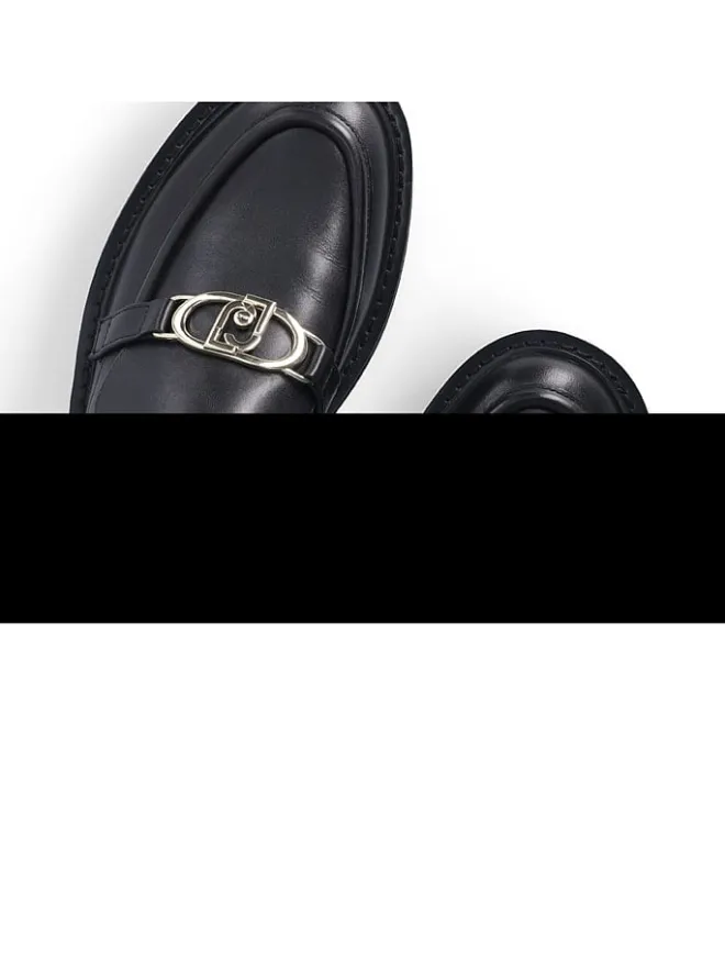 Leder-Mokassins in Schwarz>Liu Jo Online
