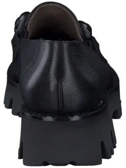 Paul Green Halbschuhe^Leder-Mokassins in Schwarz