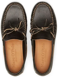 Leder-Mokassins in Schwarz><noscript><img width=