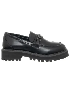 Leder-Mokassins in Schwarz>Patrizia Pepe Best