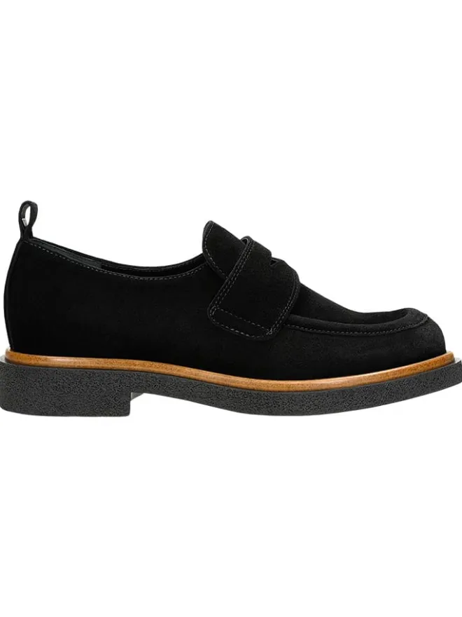 Leder-Mokassins in Schwarz>Wojas Best