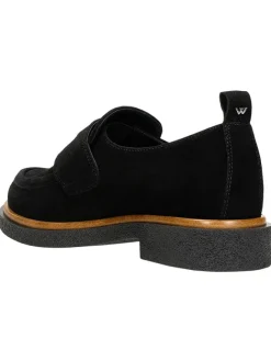 Leder-Mokassins in Schwarz><noscript><img width=