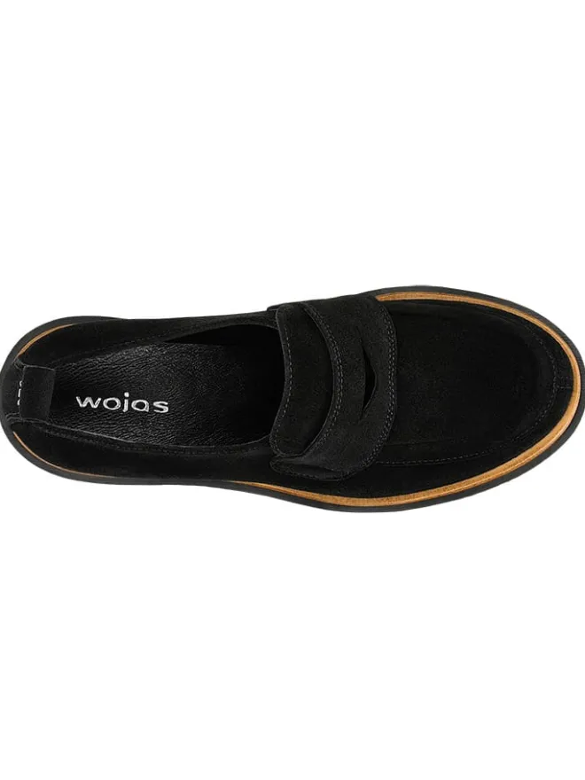 Leder-Mokassins in Schwarz>Wojas Best
