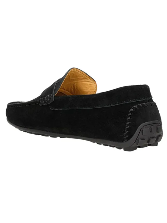 Leder-Mokassins in Schwarz>Wojas Discount