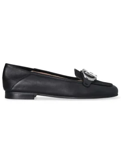 Liu Jo Halbschuhe^Leder-Mokassins in Schwarz