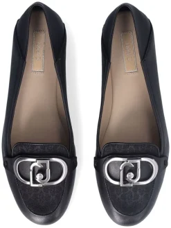 Liu Jo Halbschuhe^Leder-Mokassins in Schwarz