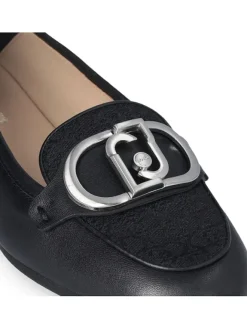 Liu Jo Halbschuhe^Leder-Mokassins in Schwarz