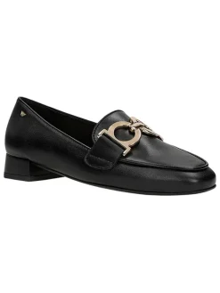 Wojas Halbschuhe^Leder-Mokassins in Schwarz