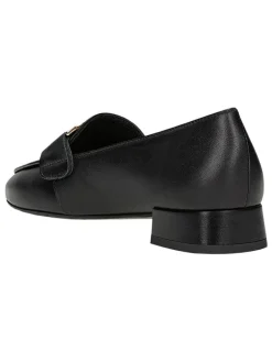 Wojas Halbschuhe^Leder-Mokassins in Schwarz
