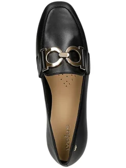 Wojas Halbschuhe^Leder-Mokassins in Schwarz