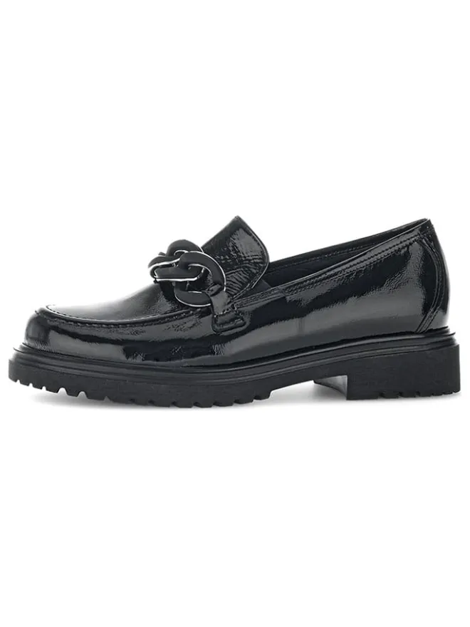 Leder-Mokassins in Schwarz>Gabor Online