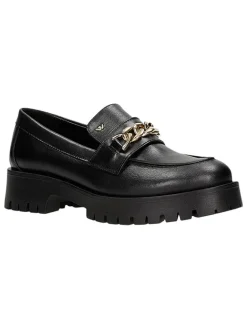 Leder-Mokassins in Schwarz>Wojas