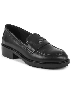 Leder-Mokassins in Schwarz>Tommy Hilfiger Shoes Discount