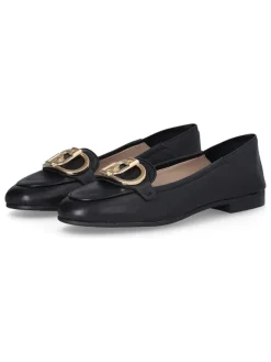 Leder-Mokassins in Schwarz>Liu Jo Sale