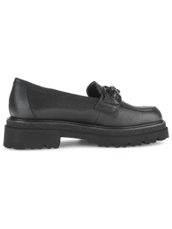 Gabor Halbschuhe^Leder-Mokassins in Schwarz