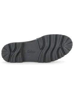 Gabor Halbschuhe^Leder-Mokassins in Schwarz