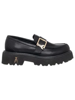 Patrizia Pepe Halbschuhe^Leder-Mokassins in Schwarz