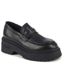 Leder-Mokassins in Schwarz>Tommy Hilfiger Shoes Clearance