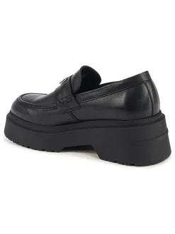 Leder-Mokassins in Schwarz><noscript><img width=