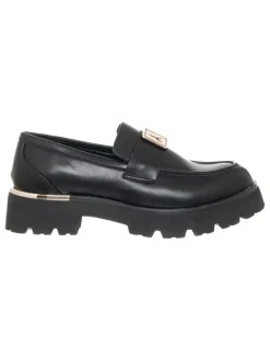 Leder-Mokassins in Schwarz>Patrizia Pepe Sale
