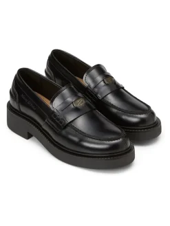 Marc O'Polo Shoes Halbschuhe^Leder-Mokassins in Schwarz