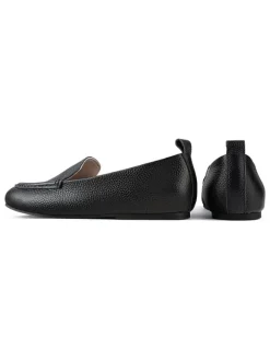 Leder-Mokassins in Schwarz><noscript><img width=