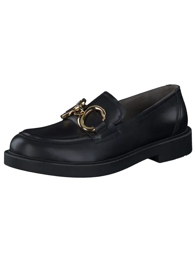 Leder-Mokassins in Schwarz>Paul Green Online