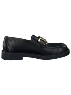 Leder-Mokassins in Schwarz><noscript><img width=