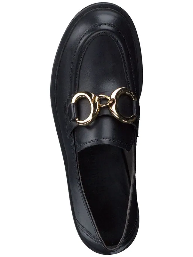 Leder-Mokassins in Schwarz>Paul Green Online