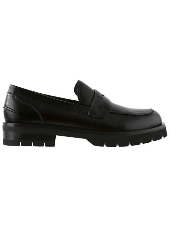 Leder-Mokassins in Schwarz>Högl Sale