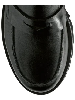 Leder-Mokassins in Schwarz><noscript><img width=