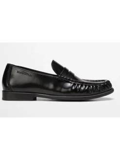Marc O'Polo Shoes Halbschuhe^Leder-Mokassins in Schwarz