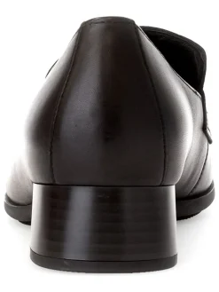 Leder-Mokassins in Schwarz><noscript><img width=