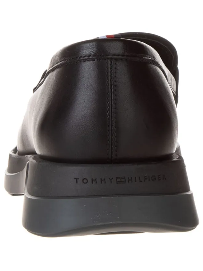 Leder-Mokassins in Schwarz>Tommy Hilfiger Shoes
