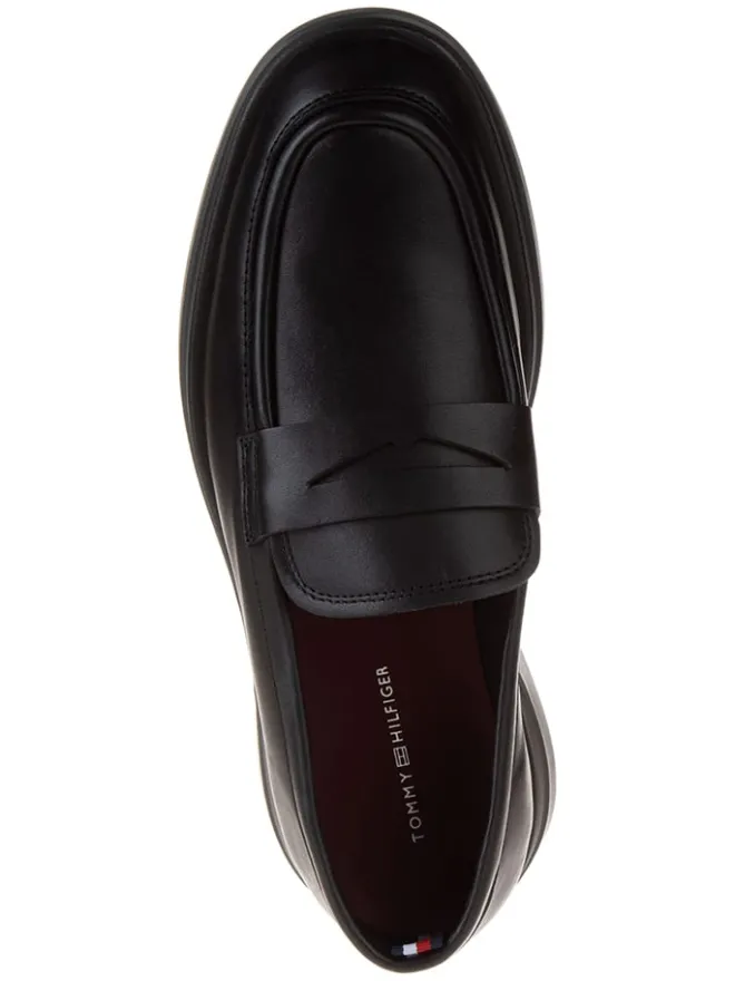 Leder-Mokassins in Schwarz>Tommy Hilfiger Shoes