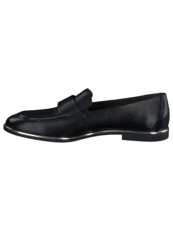 Paul Green Schnürschuhe^Leder-Mokassins in Schwarz