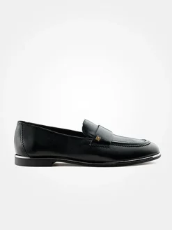 Paul Green Schnürschuhe^Leder-Mokassins in Schwarz
