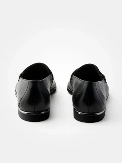 Paul Green Schnürschuhe^Leder-Mokassins in Schwarz