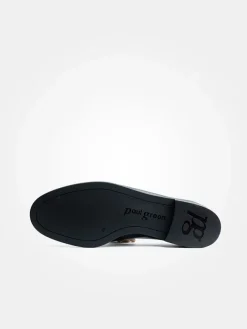 Paul Green Schnürschuhe^Leder-Mokassins in Schwarz