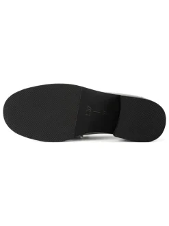 loft37 Halbschuhe^Leder-Mokassins in Silber