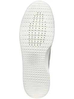 Leder-Mokassins in Weiß><noscript><img width=