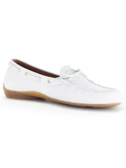 Gabor Halbschuhe^Leder-Mokassins in Weiß