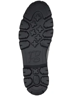 Leder-Mokassins in Weiß/ Schwarz><noscript><img width=
