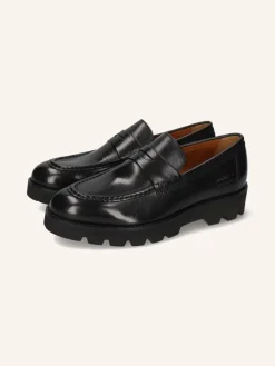 MELVIN & HAMILTON Halbschuhe^Leder-Mokassins "Jade 6" in Schwarz