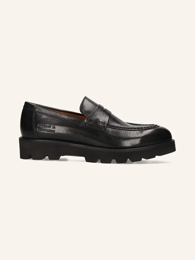 MELVIN & HAMILTON Halbschuhe^Leder-Mokassins "Jade 6" in Schwarz