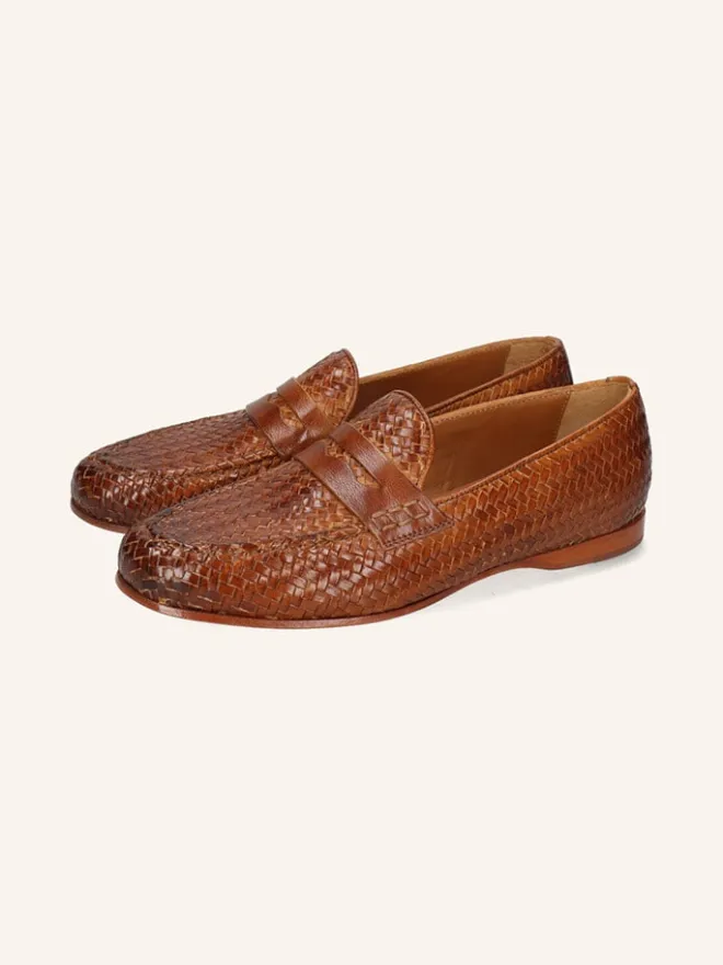 MELVIN & HAMILTON Halbschuhe^Leder-Mokassins "Julietta 7" in Hellbraun