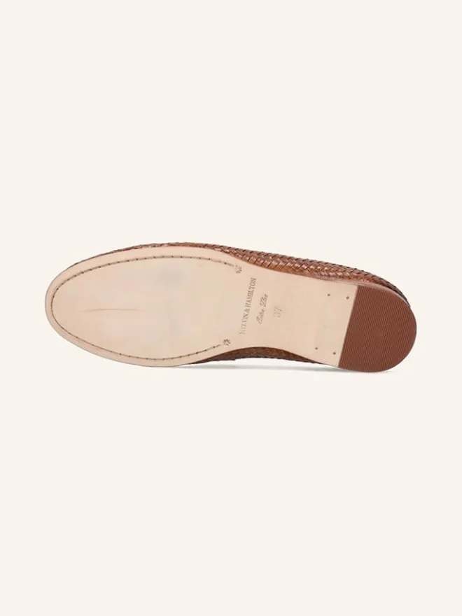 MELVIN & HAMILTON Halbschuhe^Leder-Mokassins "Julietta 7" in Hellbraun
