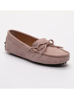 CHARLES & SMITH Halbschuhe^Leder-Mokassins "Newton" in Rosa