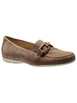 Leder-Mokassins "Pescara" in Braun>HASSIA Clearance